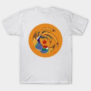 Minhwa: Asian Phoenix E Type (Korean traditional/folk art) T-Shirt